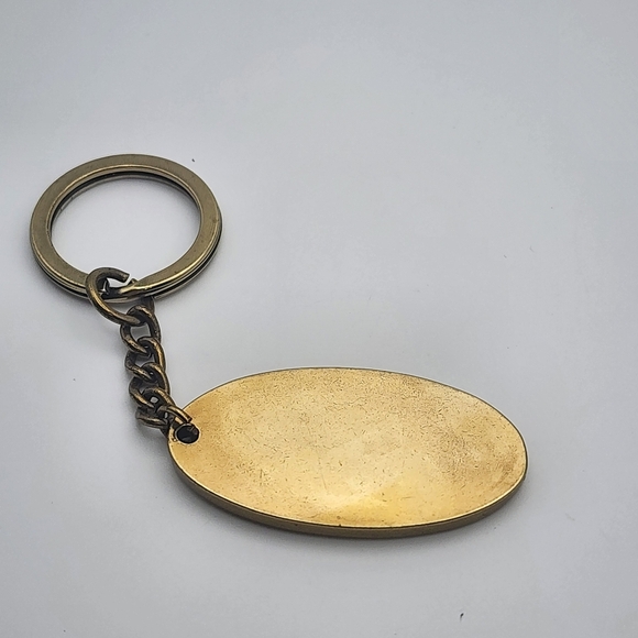Fossil Gold Tone & Brown Keychain - Picture 3 of 3